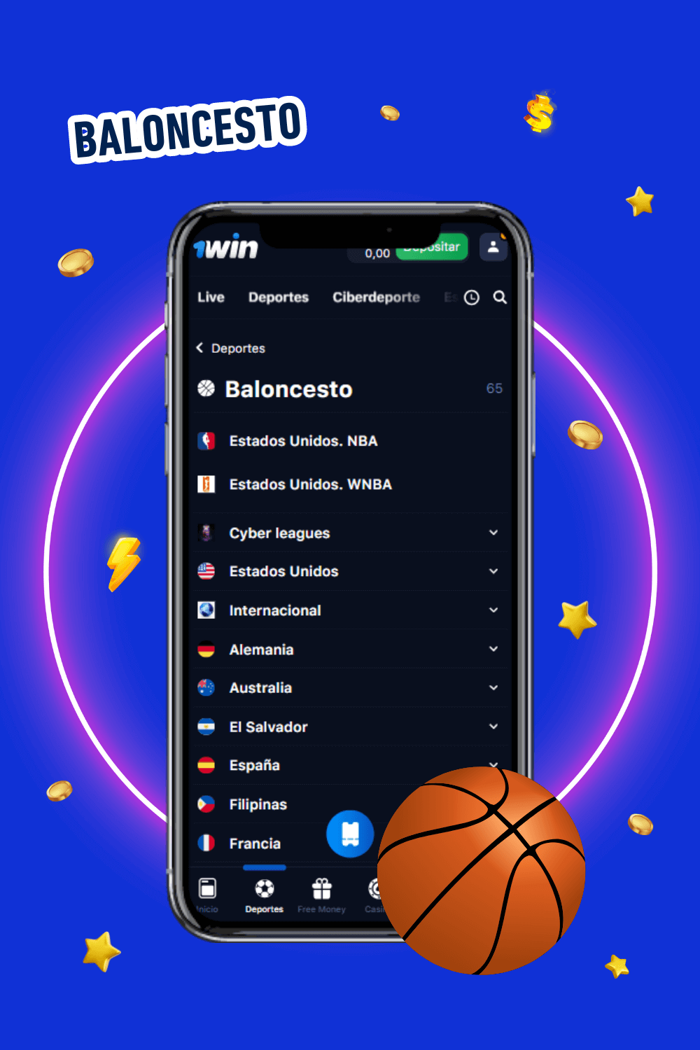 Apuestas de baloncesto en 1win, incluyendo ligas nacionales e internacionales para usuarios de México