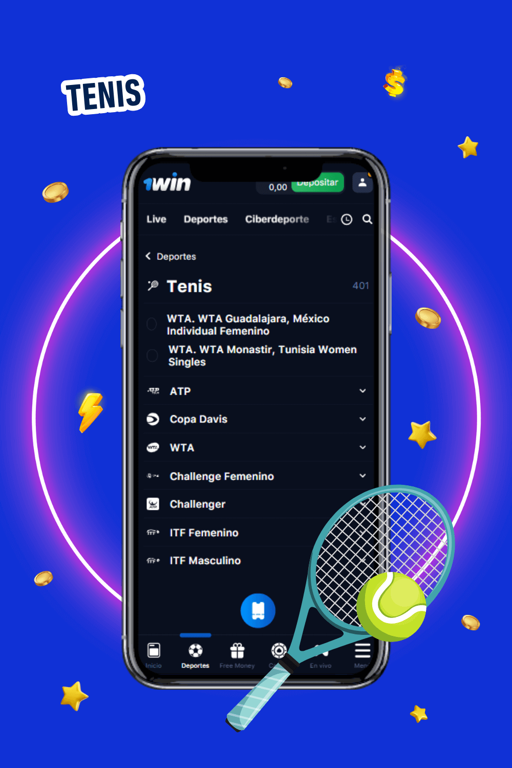 Apuestas de tenis y tenis de mesa en 1win, con especial atención a los torneos más populares entre los mexicanos