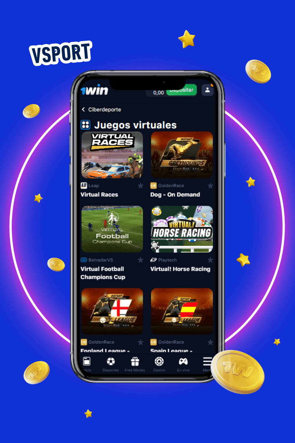 Más de 70 eventos virtuales en 1win para usuarios de México, incluyendo fútbol, tenis, basquetbol y más