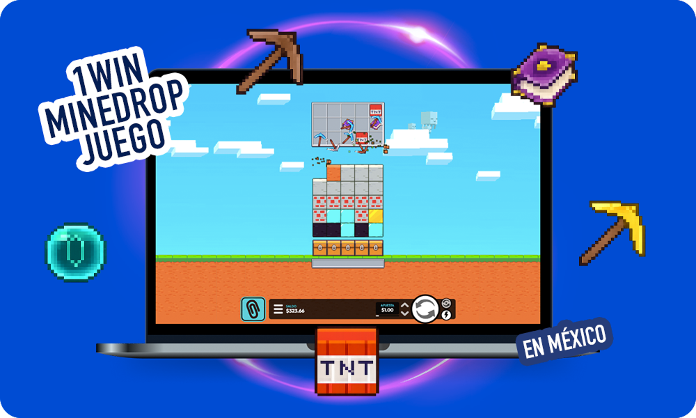 El juego MineDrop en 1win es uno de los juegos populares entre los jugadores en México